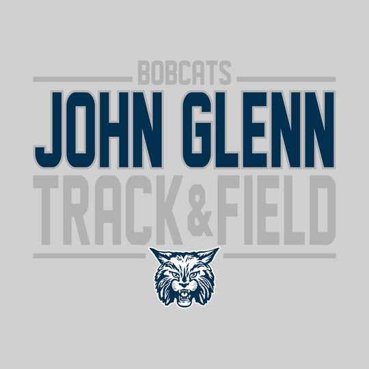 John Glenn Bobcats - Track &amp; Field - Bracketed School Name with Lower Mascot