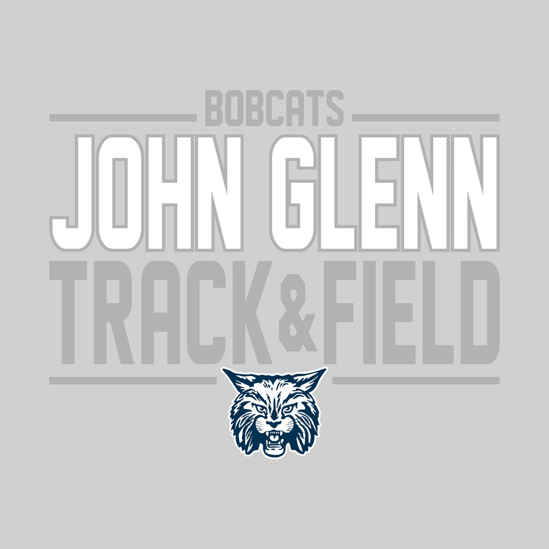John Glenn Bobcats - Track &amp; Field - Bracketed School Name with Lower Mascot
