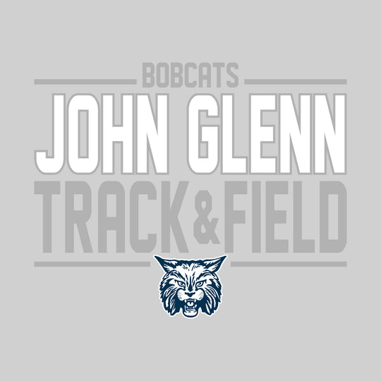 John Glenn Bobcats - Track &amp; Field - Bracketed School Name with Lower Mascot