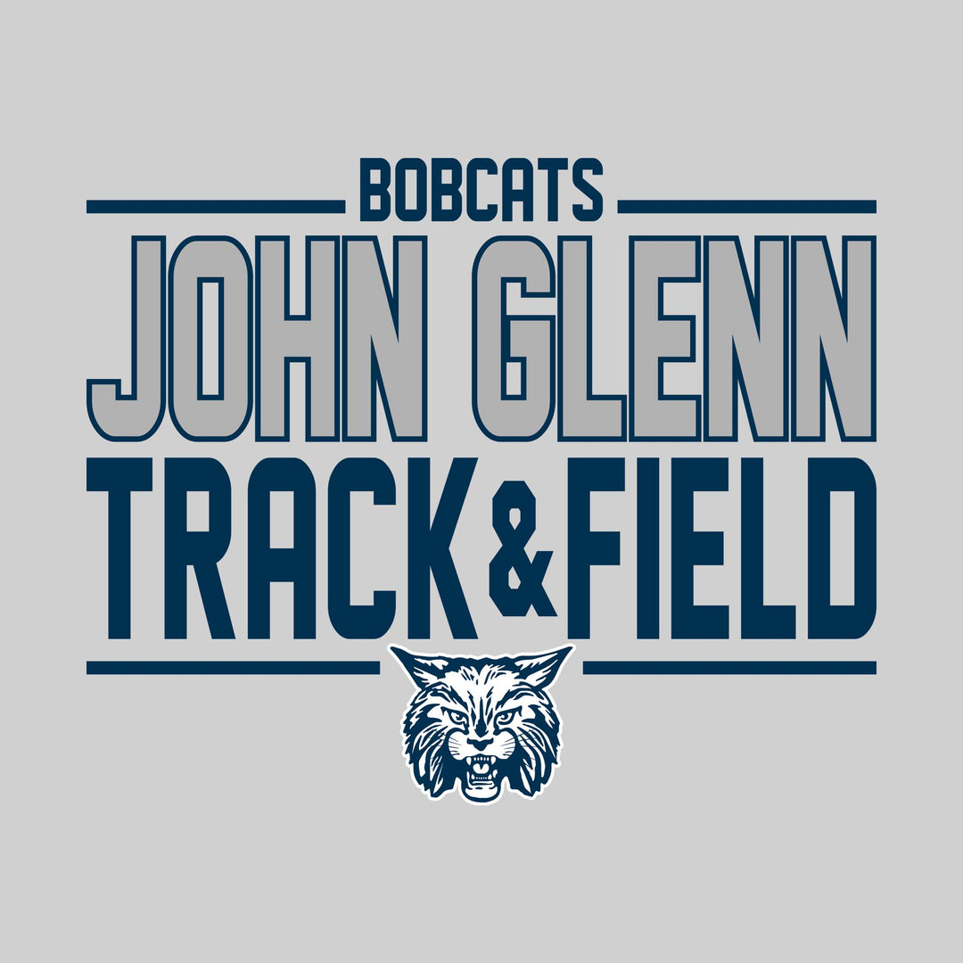 John Glenn Bobcats - Track &amp; Field - Bracketed School Name with Lower Mascot
