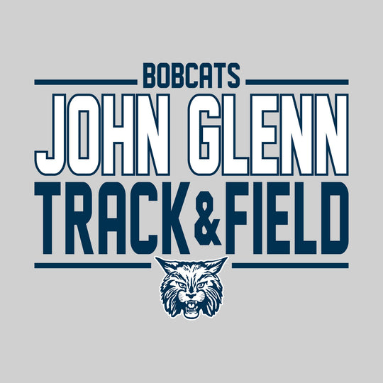John Glenn Bobcats - Track &amp; Field - Bracketed School Name with Lower Mascot