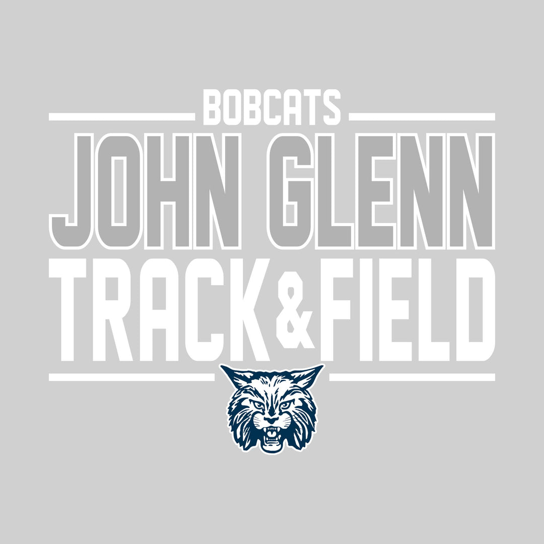 John Glenn Bobcats - Track &amp; Field - Bracketed School Name with Lower Mascot