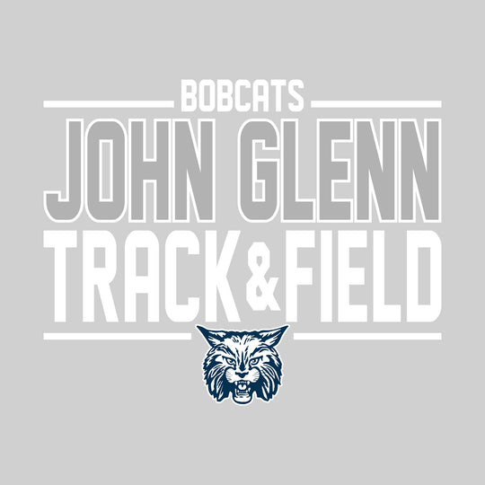 John Glenn Bobcats - Track &amp; Field - Bracketed School Name with Lower Mascot