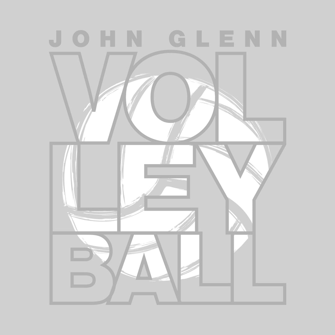 John Glenn Bobcats - Volleyball - Stacked Letters with Sketched Volleyball Inset