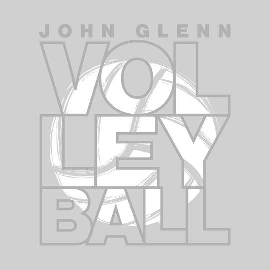 John Glenn Bobcats - Volleyball - Stacked Letters with Sketched Volleyball Inset