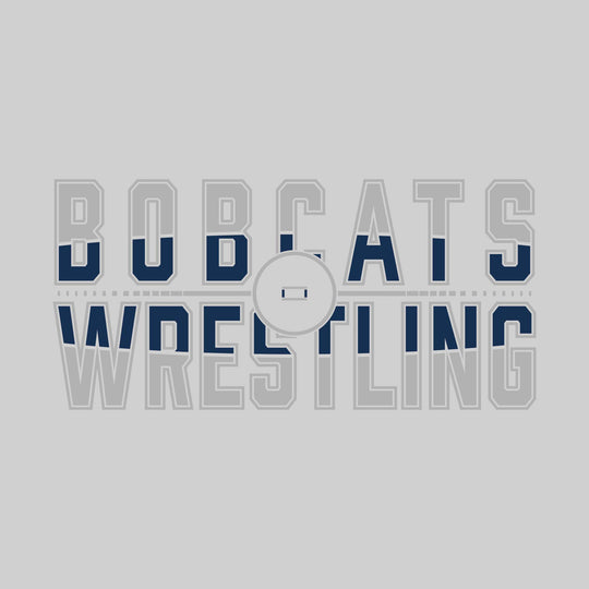 John Glenn Bobcats - Wrestling - Split-Color Wresting with Ring