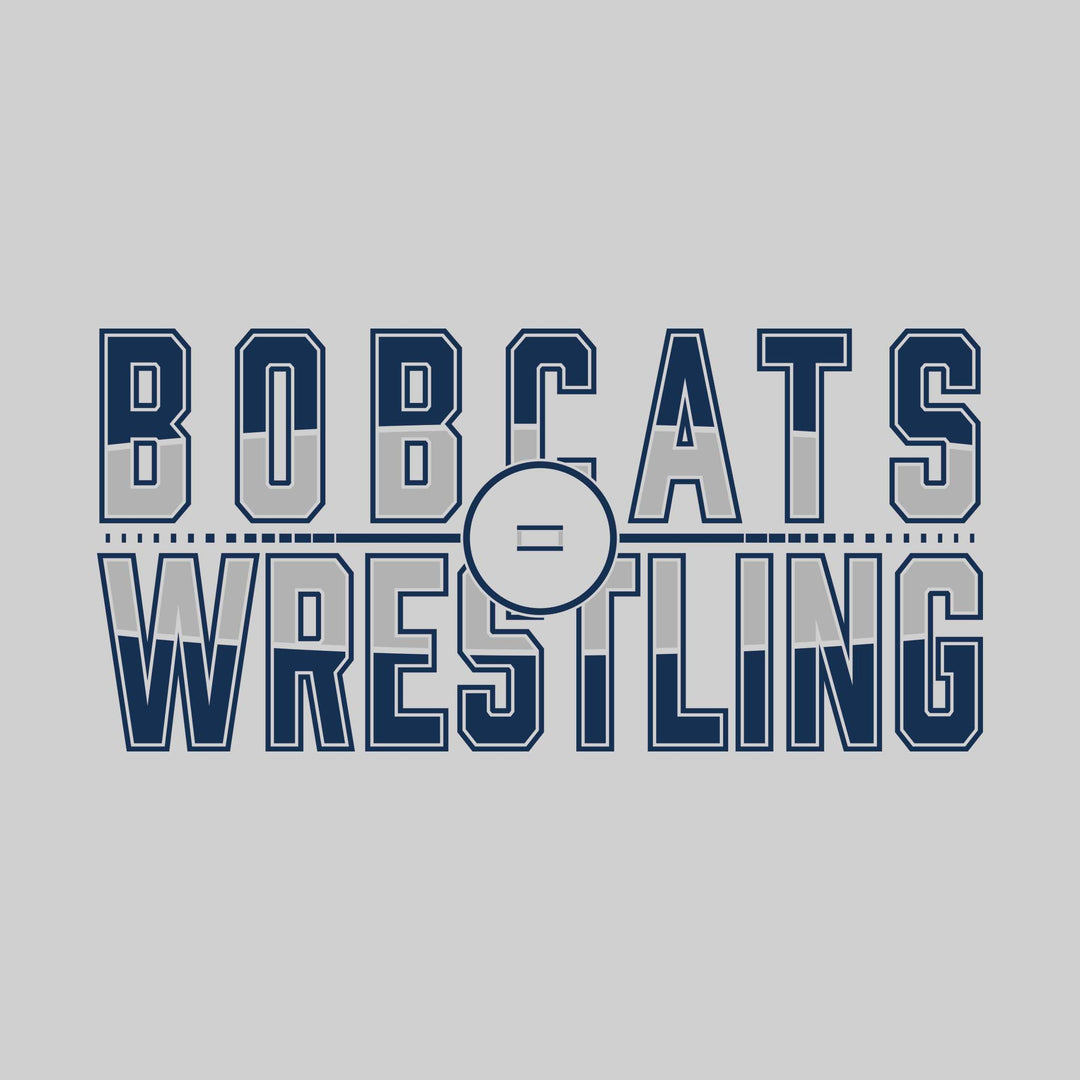 John Glenn Bobcats - Wrestling - Split-Color Wresting with Ring