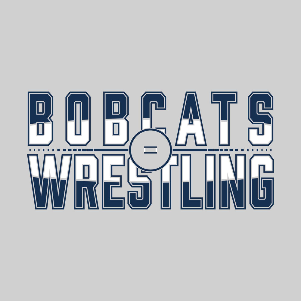 John Glenn Bobcats - Wrestling - Split-Color Wresting with Ring