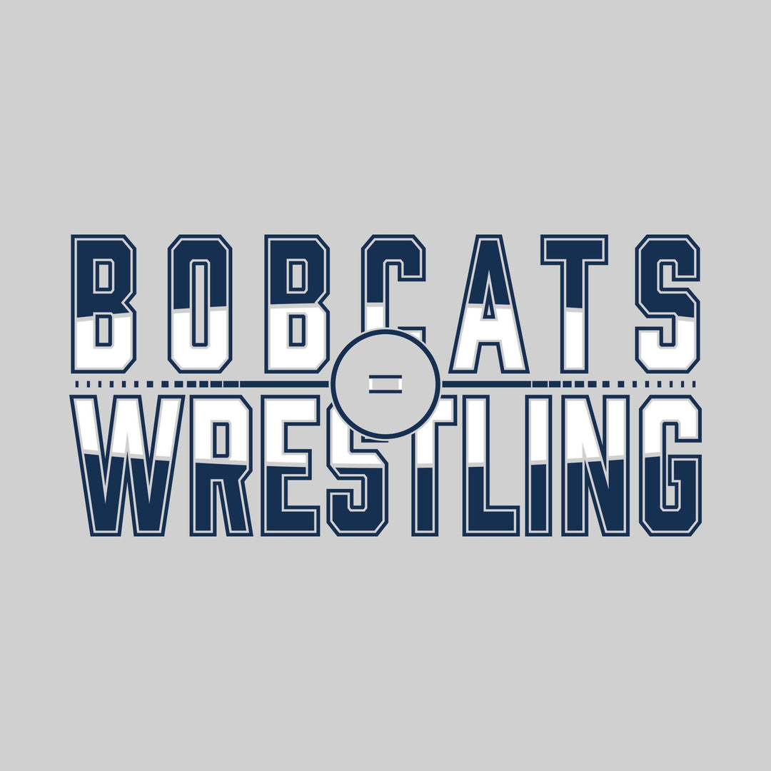John Glenn Bobcats - Wrestling - Split-Color Wresting with Ring