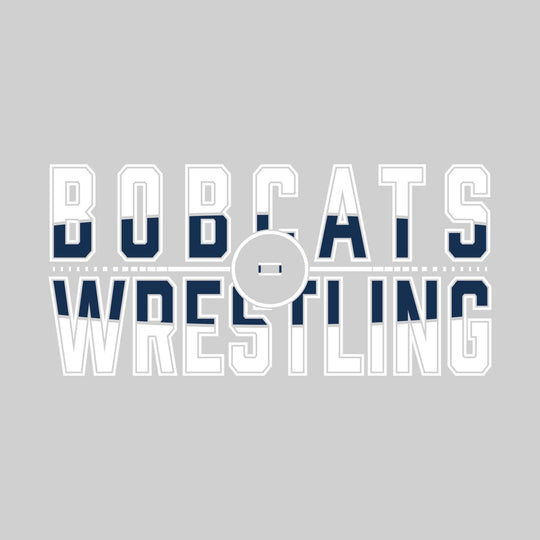 John Glenn Bobcats - Wrestling - Split-Color Wresting with Ring