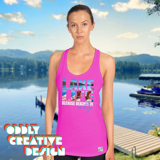 Lake Life Because Beaches Be Salty - Image Inset in Text
