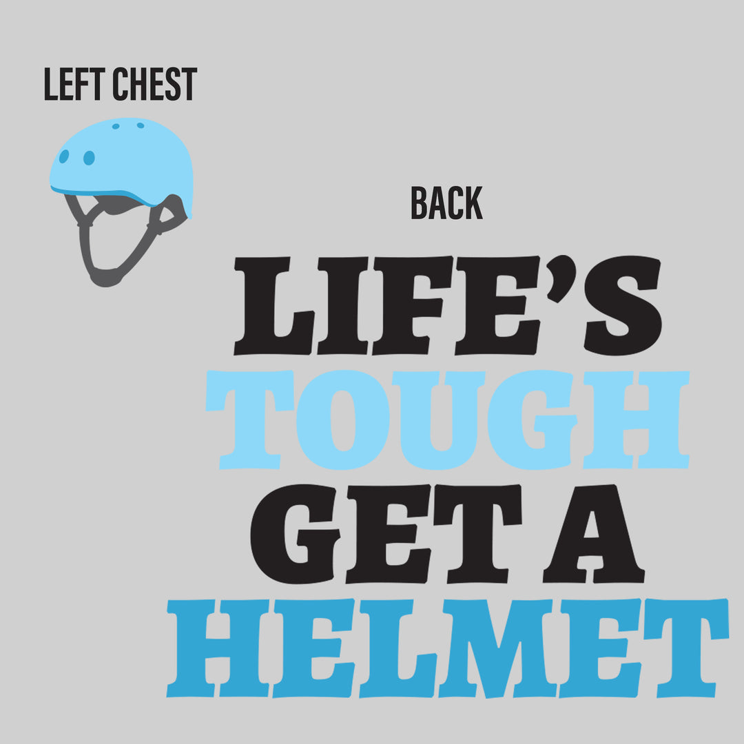 bike and helmet quotes Life's Tough Get a Helmet – Oddly Creative Design