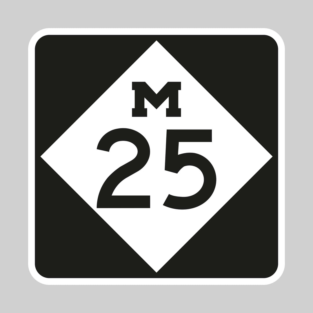 M-25 Highway Sign