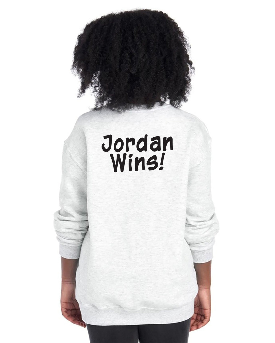 JERZEES - Youth - NuBlend® Crewneck Sweatshirt - Mesothelioma Awareness - In This Family No One Fights Alone