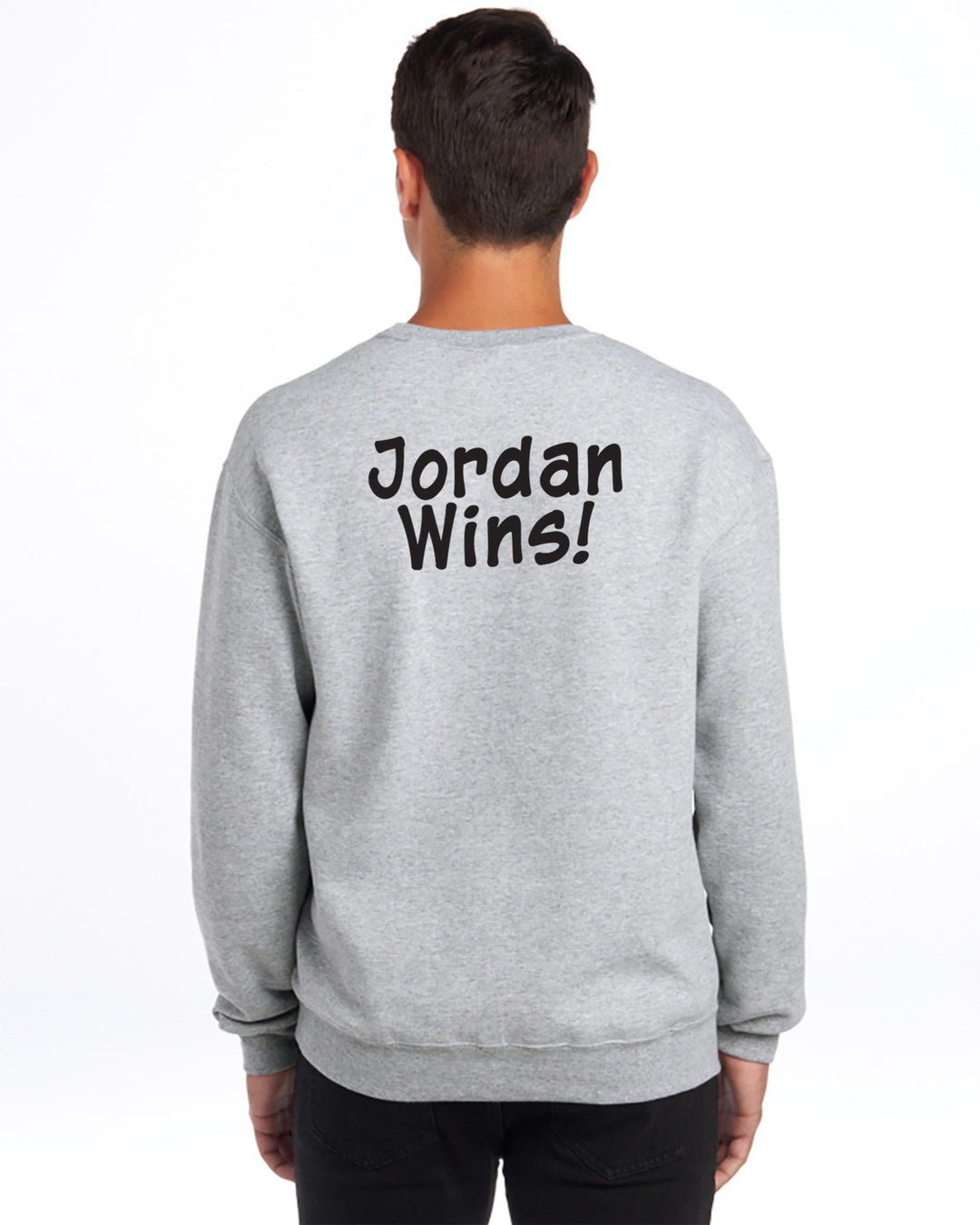 JERZEES - Adult - NuBlend® Crewneck Sweatshirt - Mesothelioma Awareness - In This Family No One Fights Alone