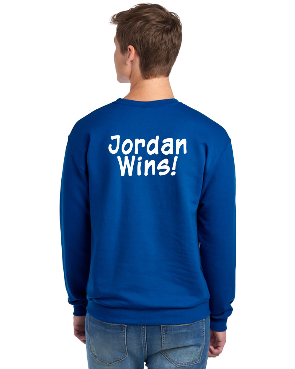 Gildan - Adult - Heavy Blend™ Crewneck Sweatshirt - Mesothelioma Awareness - In This Family No One Fights Alone