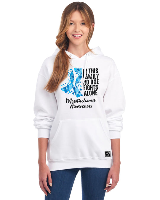 JERZEES - Adult - NuBlend® Pullover Hoodie - Mesothelioma Awareness - In This Family No One Fights Alone