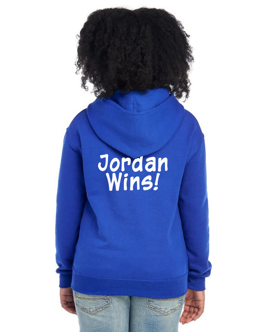 Gildan - Youth - Heavy Blend™ Pullover Hoodie - Mesothelioma Awareness - In This Family No One Fights Alone