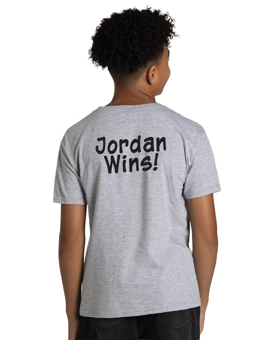 JERZEES - Youth - Ultimate™ Ring-⁠Spun Short Sleeve Tee - Mesothelioma Awareness - In This Family No One Fights Alone