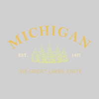 Michigan - Est 1837 - Tree Line