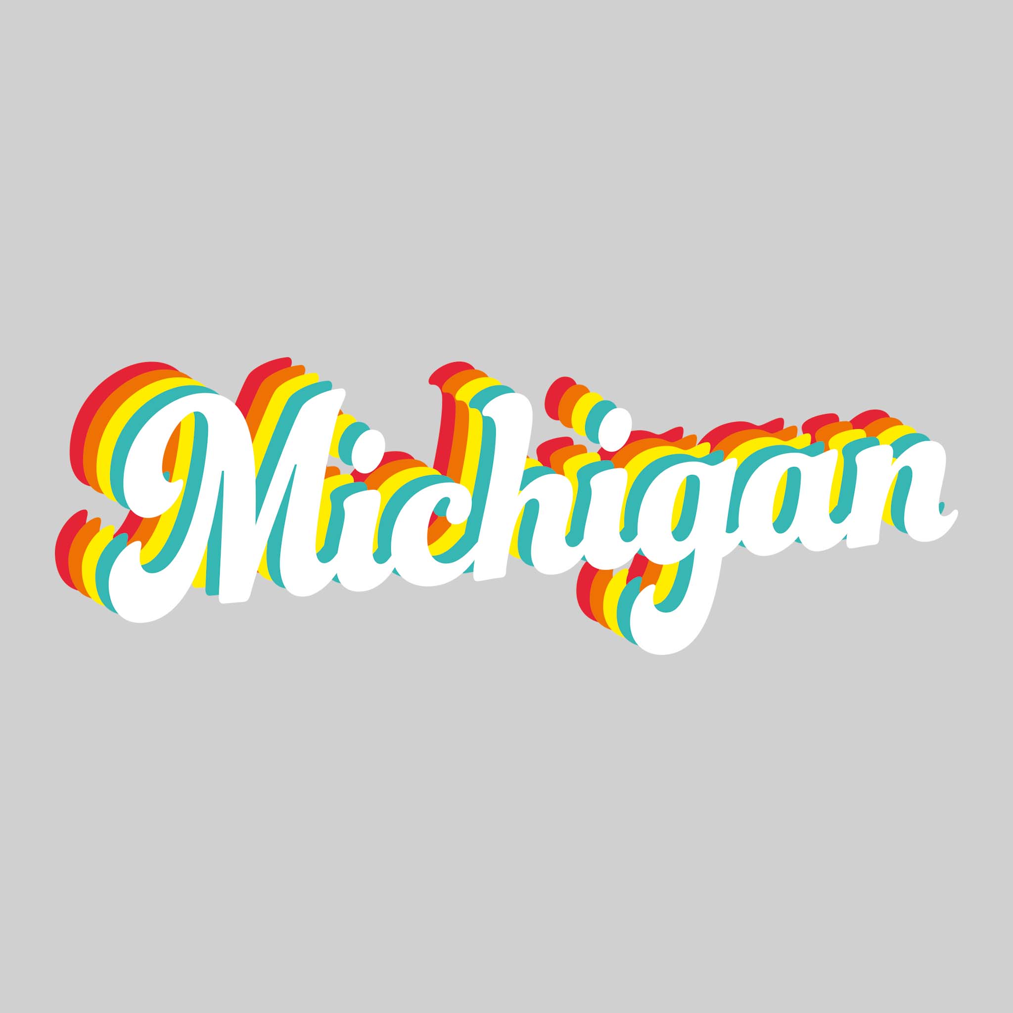 Michigan - Script - Retro Shadows – Oddly Creative Design