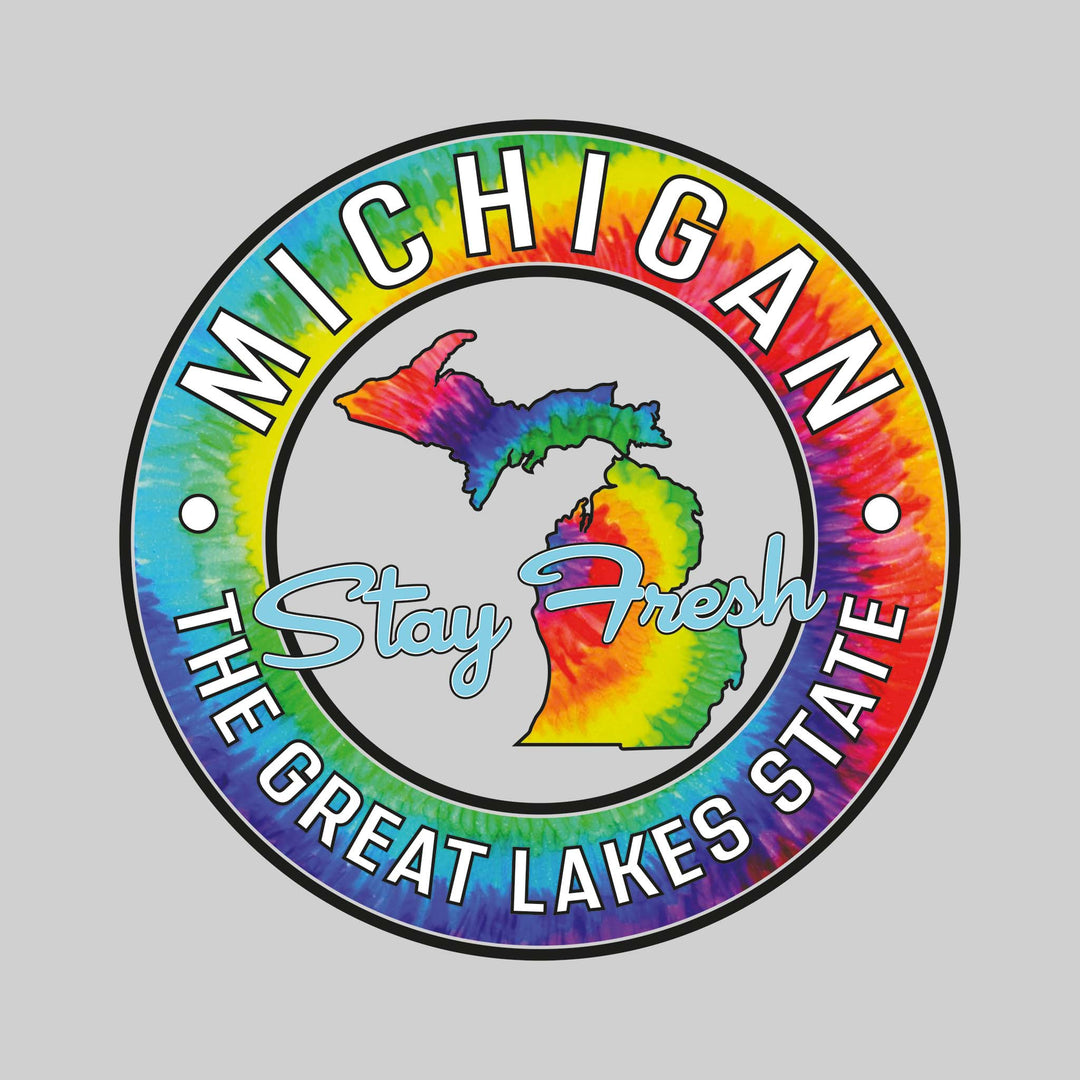 Michigan - The Great Lakes State - Tie Dye