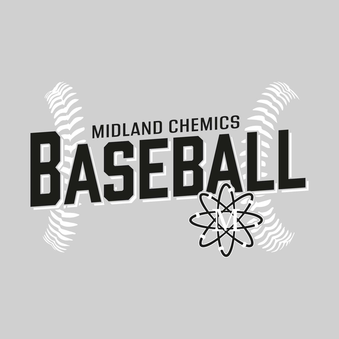 Midland Chemics - Baseball - Angled Baseball with Baseball Stitches