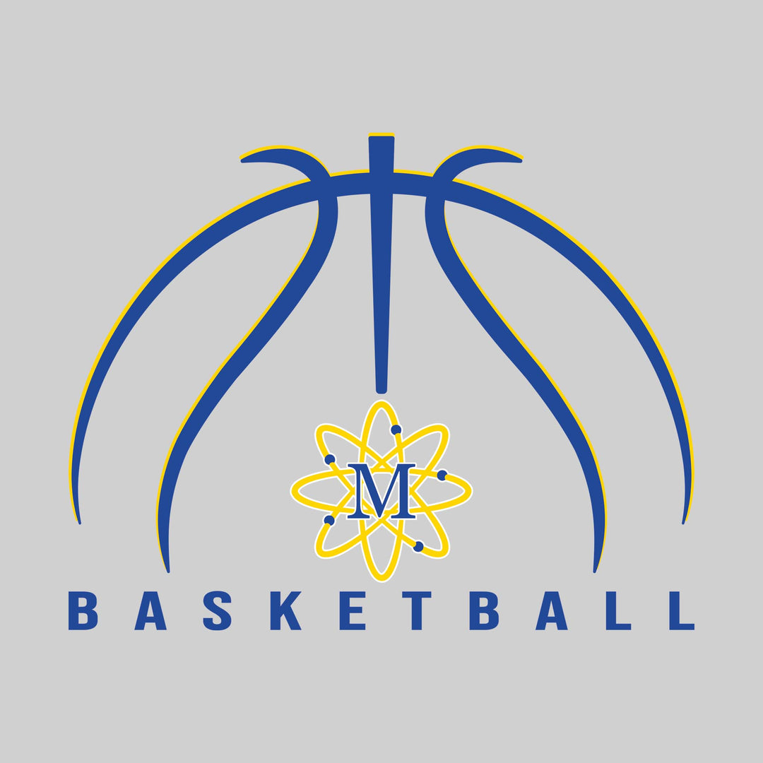 Midland Chemics - Basketball - Basketball Text with Mascot and Grooves