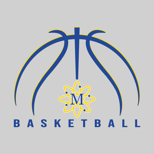 Midland Chemics - Basketball - Basketball Text with Mascot and Grooves