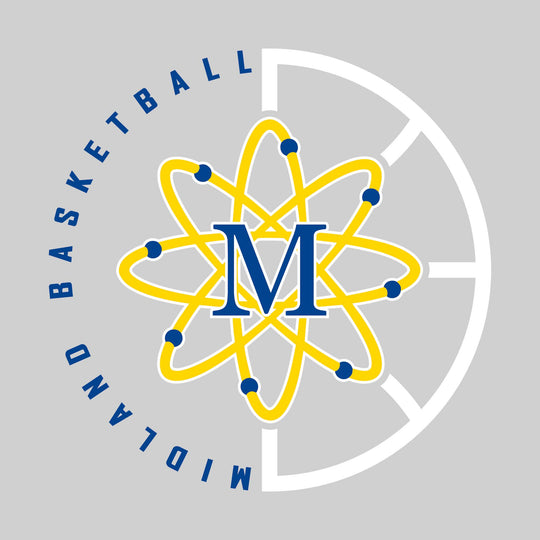 Midland Chemics - Basketball - Center Mascot with Circle Text & Basketball Grooves