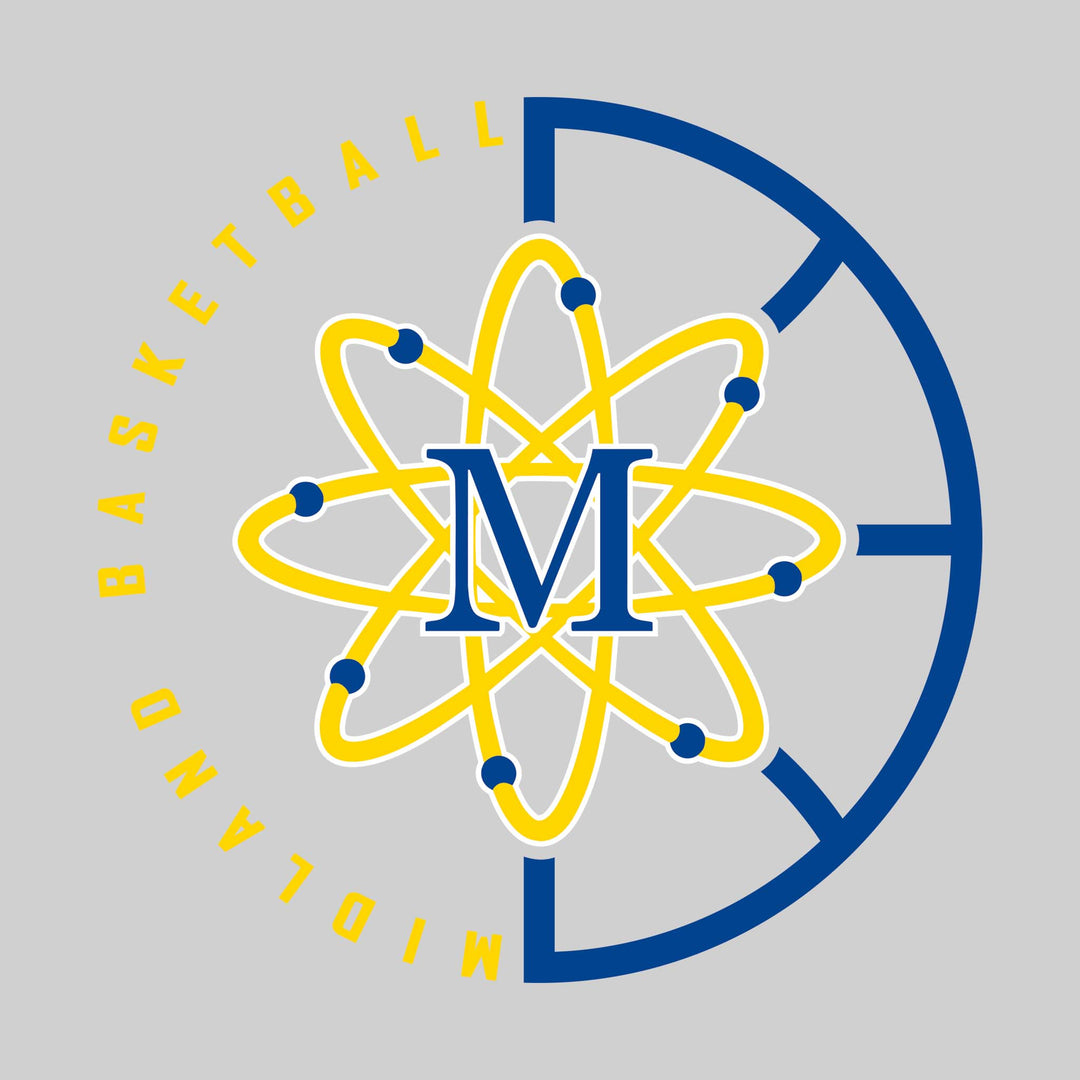 Midland Chemics - Basketball - Center Mascot with Circle Text & Basketball Grooves