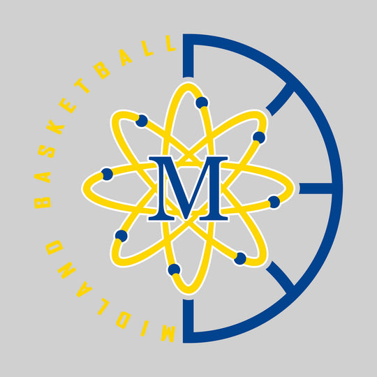 Midland Chemics - Basketball - Center Mascot with Circle Text & Basketball Grooves