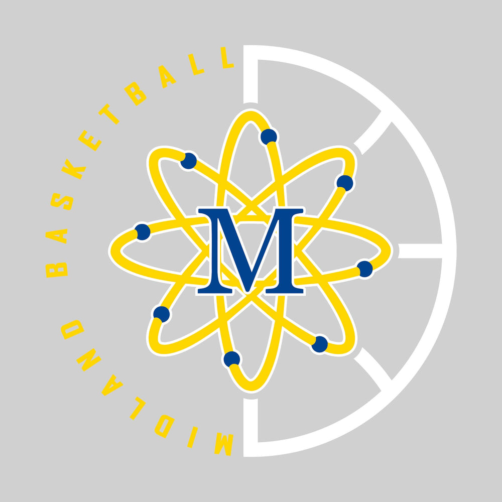 Midland Chemics - Basketball - Center Mascot with Circle Text & Basketball Grooves