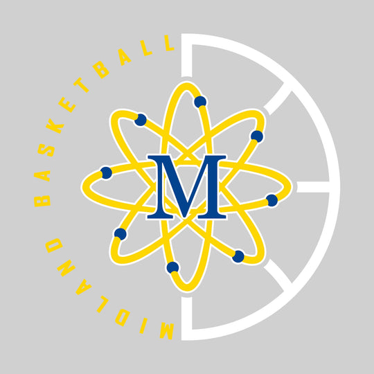 Midland Chemics - Basketball - Center Mascot with Circle Text & Basketball Grooves