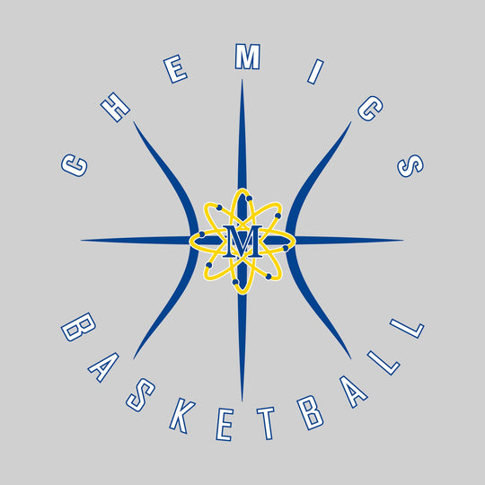 Midland Chemics - Basketball - Circular Text with Basketball Threads