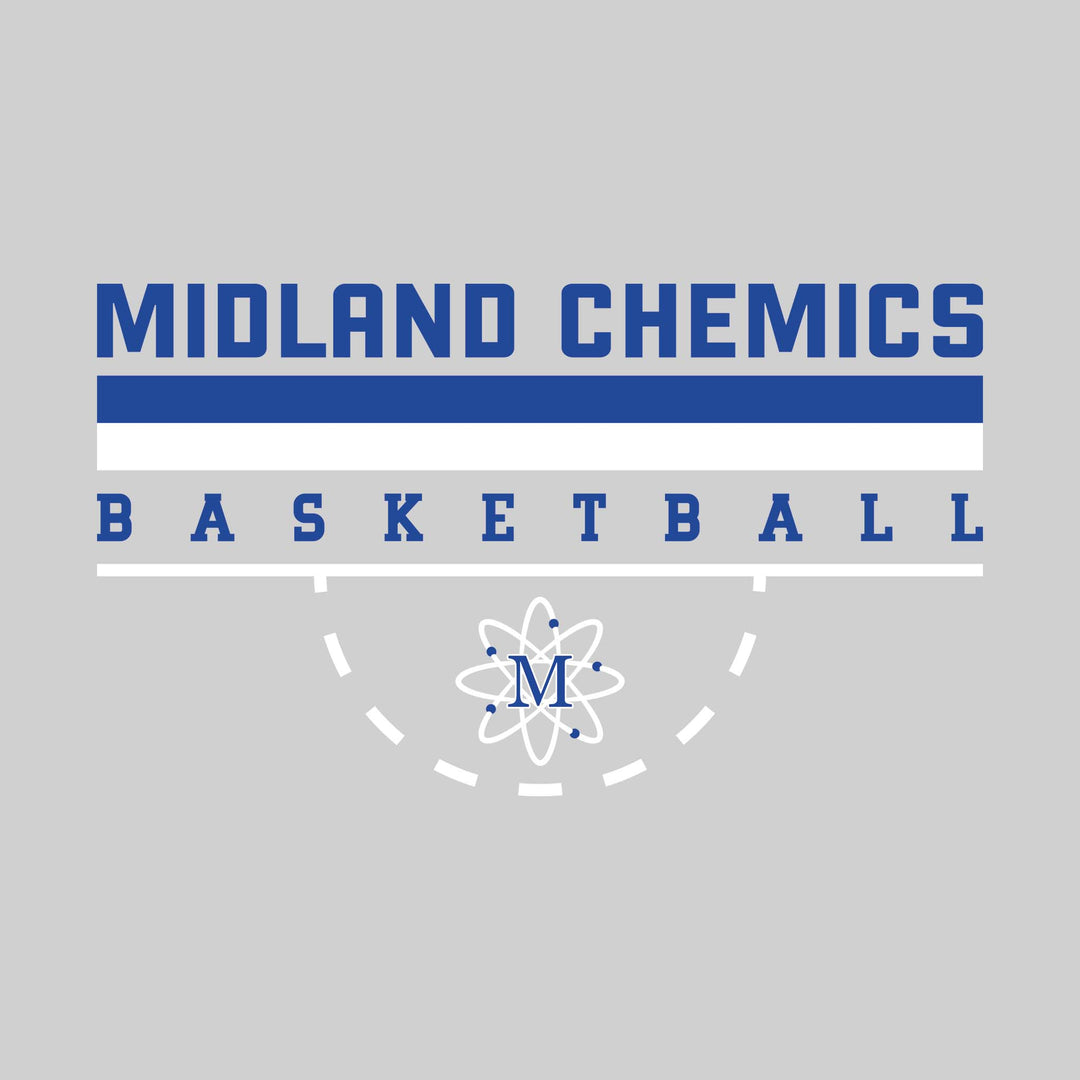 Midland Chemics - Basketball - Double Color Lines with Free-Throw Half Circle