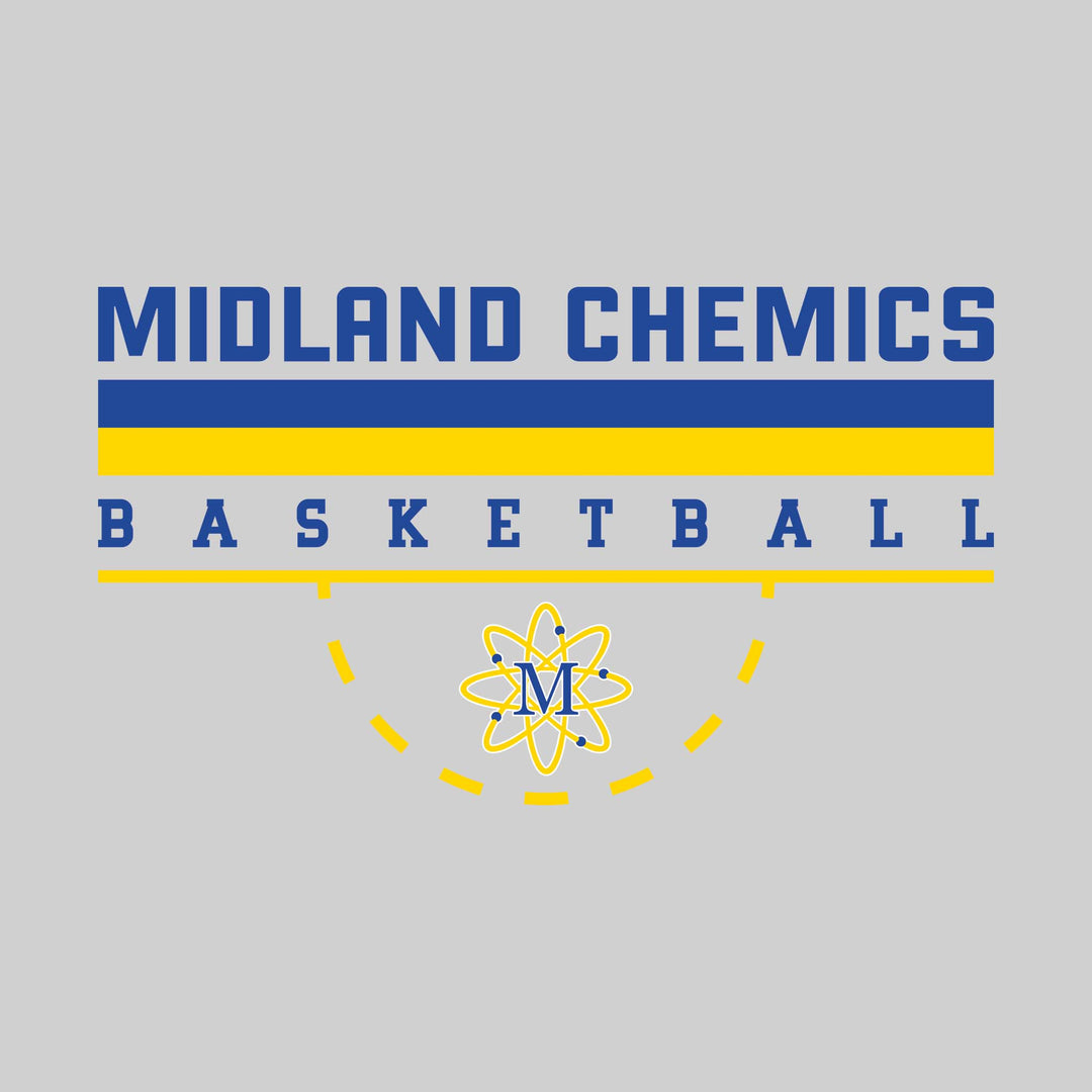 Midland Chemics - Basketball - Double Color Lines with Free-Throw Half Circle