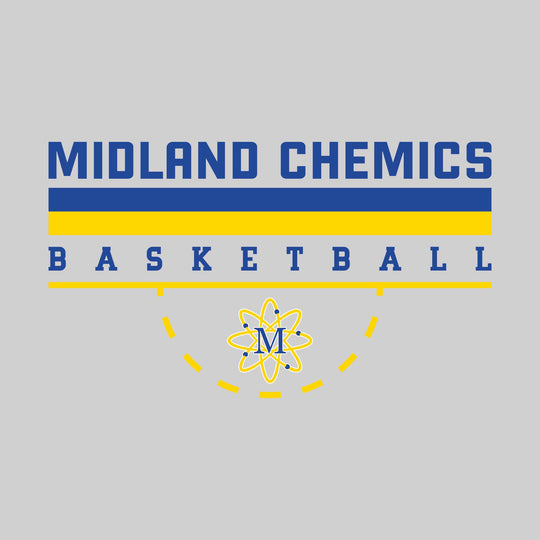 Midland Chemics - Basketball - Double Color Lines with Free-Throw Half Circle