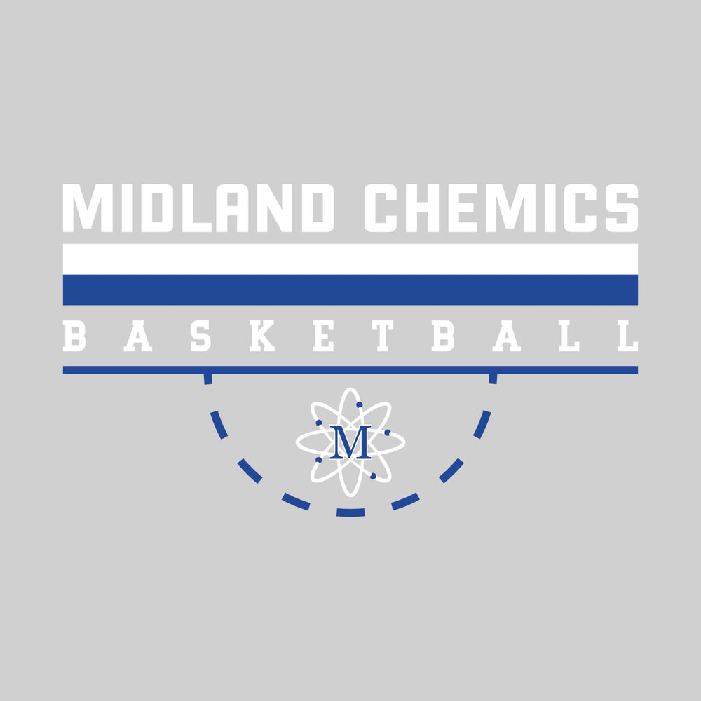 Midland Chemics - Basketball - Double Color Lines with Free-Throw Half Circle