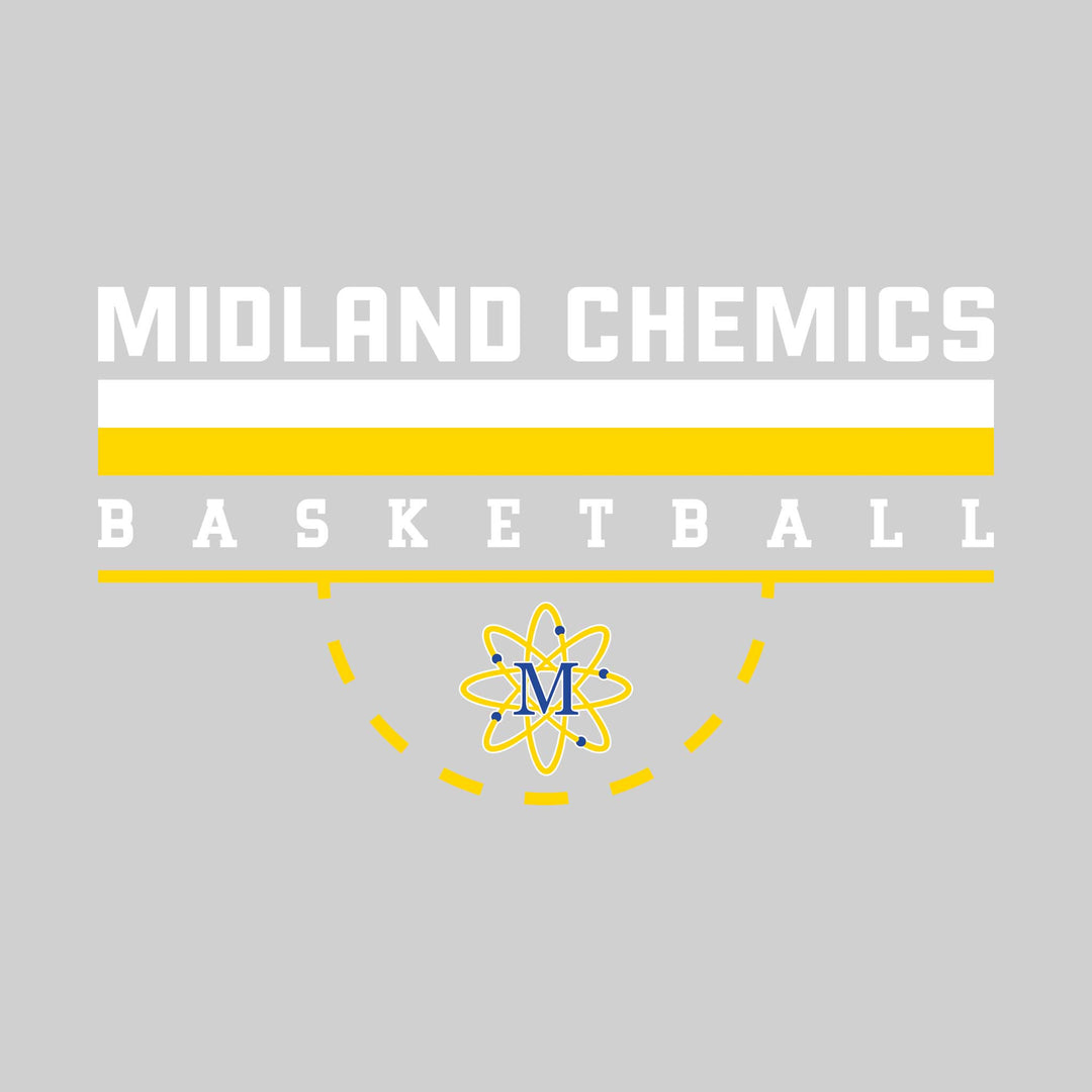 Midland Chemics - Basketball - Double Color Lines with Free-Throw Half Circle
