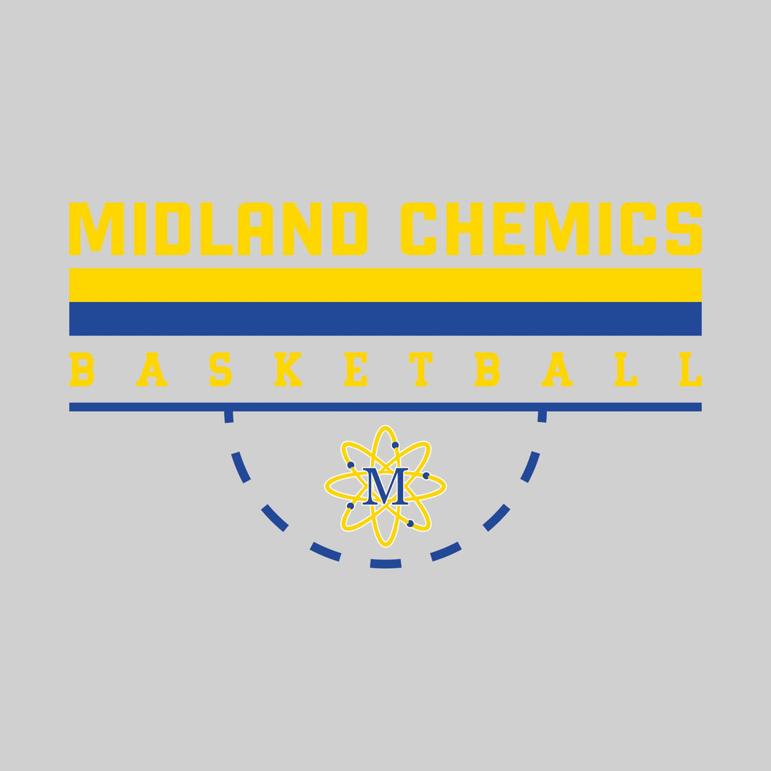Midland Chemics - Basketball - Double Color Lines with Free-Throw Half Circle