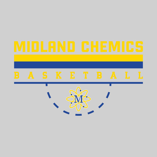 Midland Chemics - Basketball - Double Color Lines with Free-Throw Half Circle