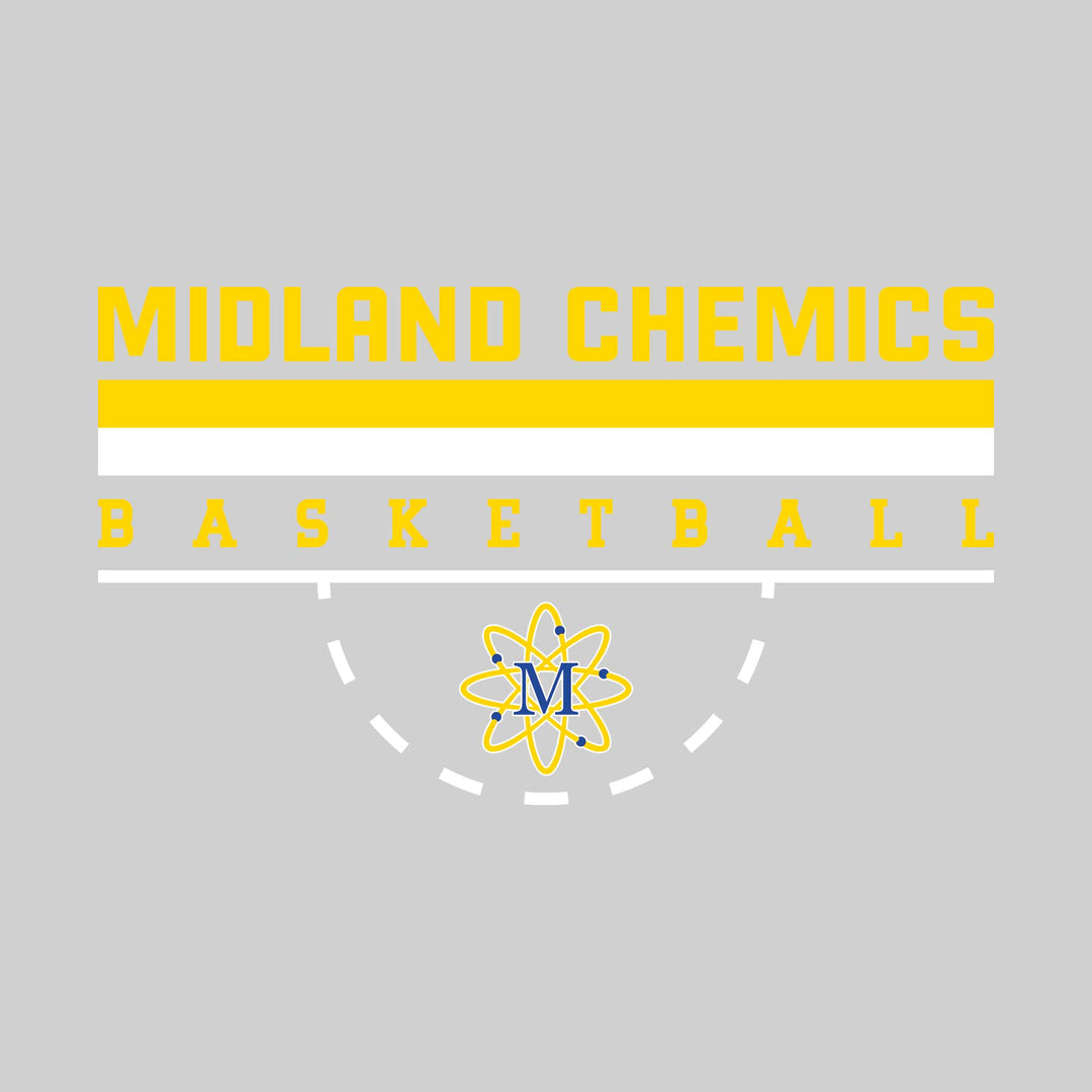 Midland Chemics - Basketball - Double Color Lines with Free-Throw Half Circle