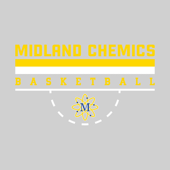 Midland Chemics - Basketball - Double Color Lines with Free-Throw Half Circle