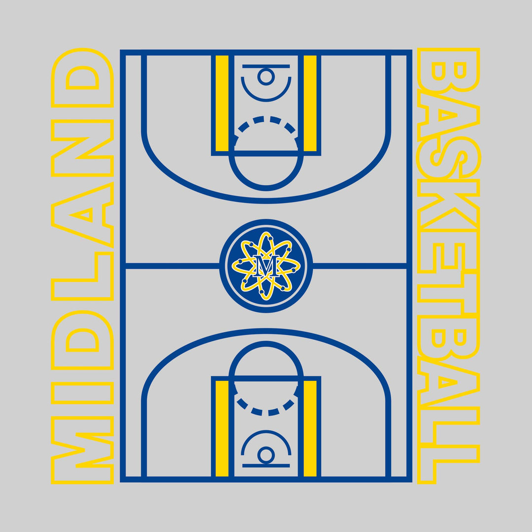 Midland Chemics - Basketball - Full Court with Sideline Text