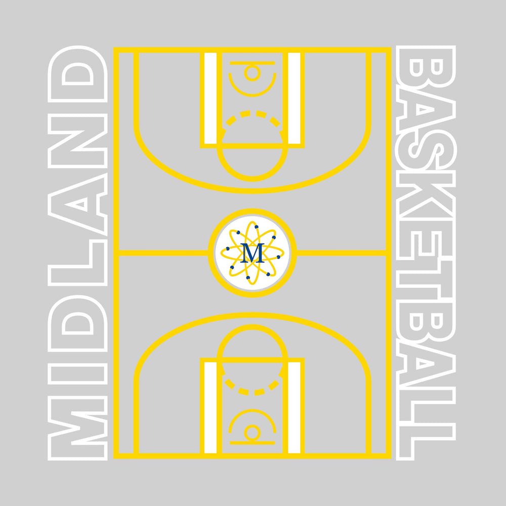 Midland Chemics - Basketball - Full Court with Sideline Text