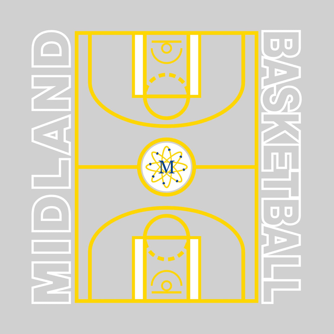 Midland Chemics - Basketball - Full Court with Sideline Text
