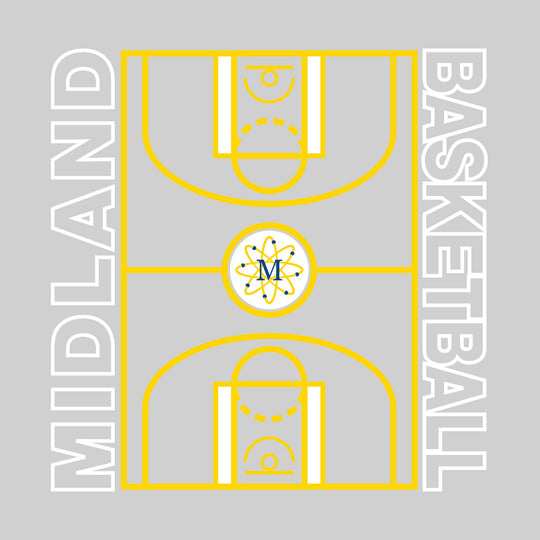 Midland Chemics - Basketball - Full Court with Sideline Text