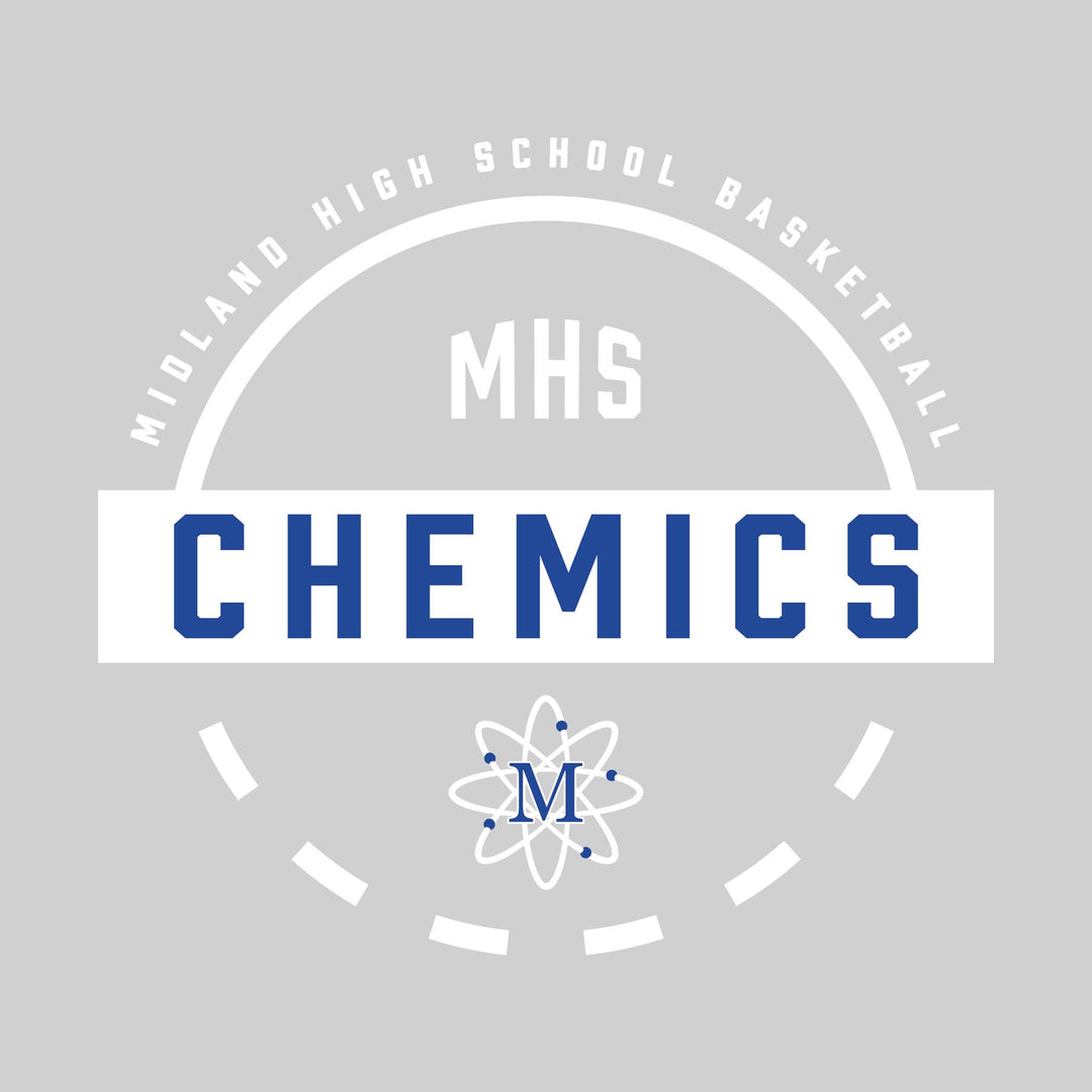 Midland Chemics - Basketball - Mascot Name with Free Throw Circle