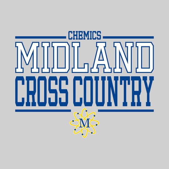 Midland Chemics - Cross Country - Bracketed School Name with Mascot